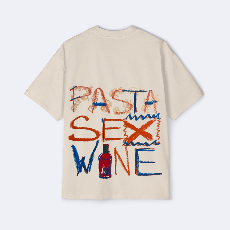 Pasta Sex Wine Oversized Tee