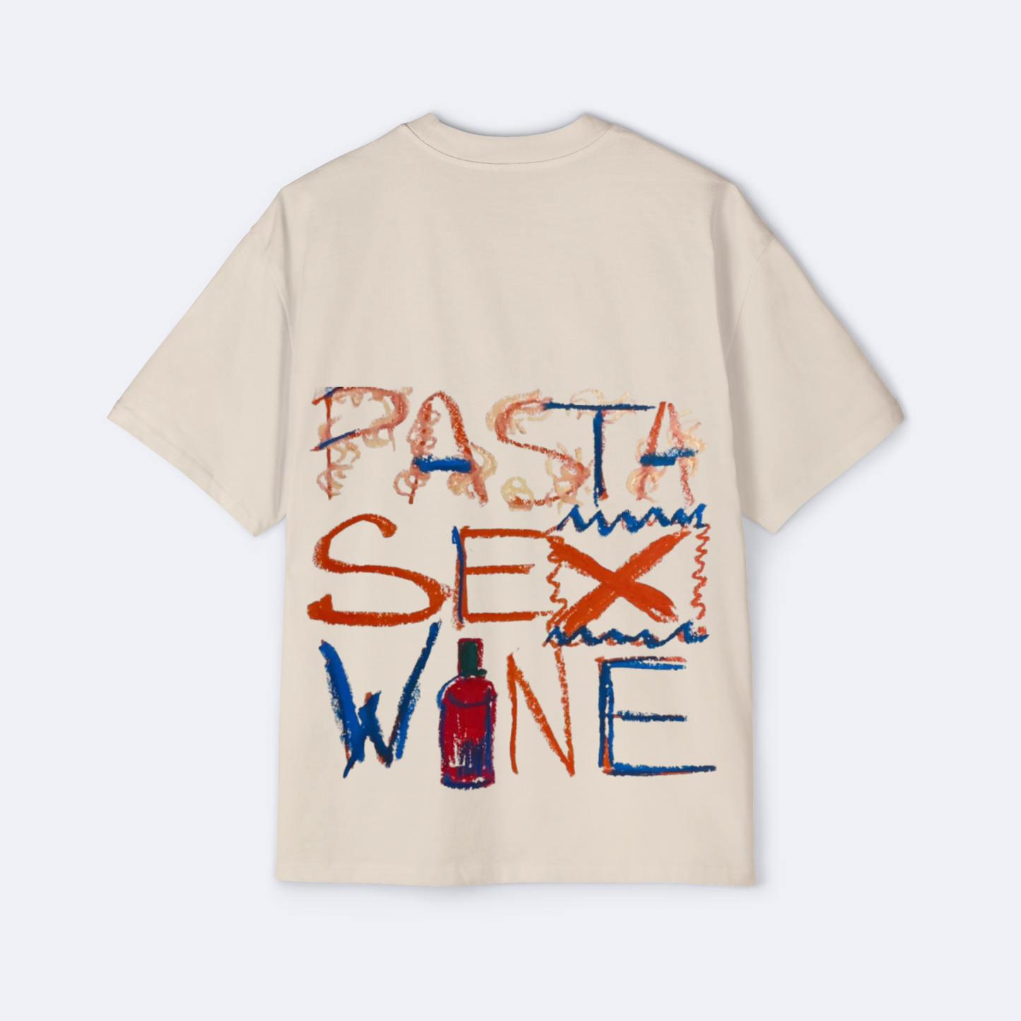 Pasta Sex Wine Oversized Tee