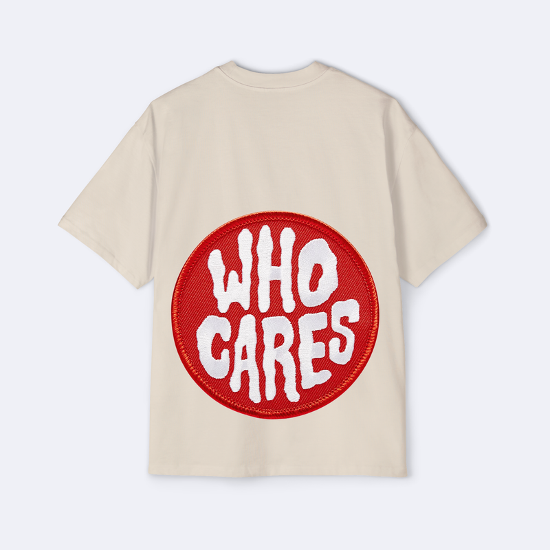 Who Cares Patch Oversized Tee