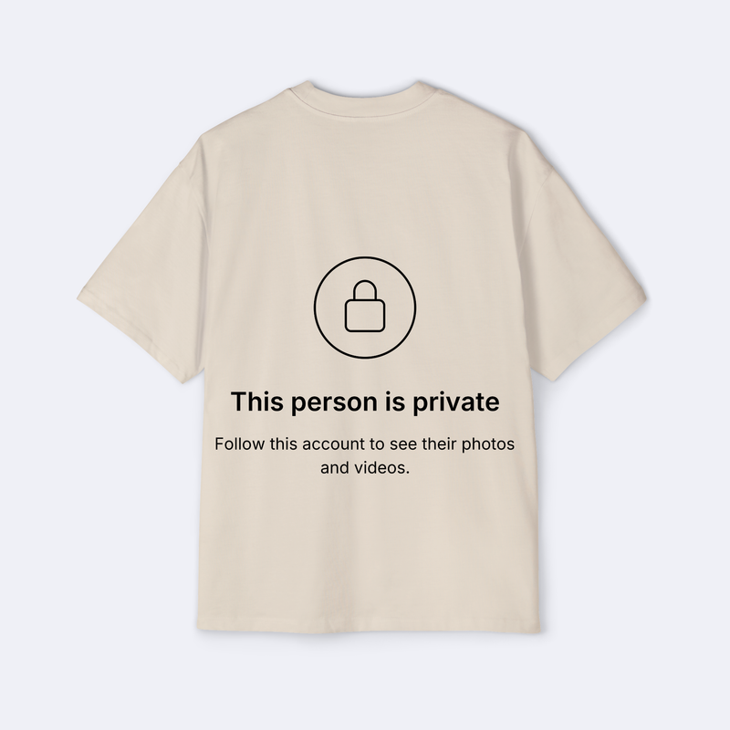This Person Is Private Oversized Tee