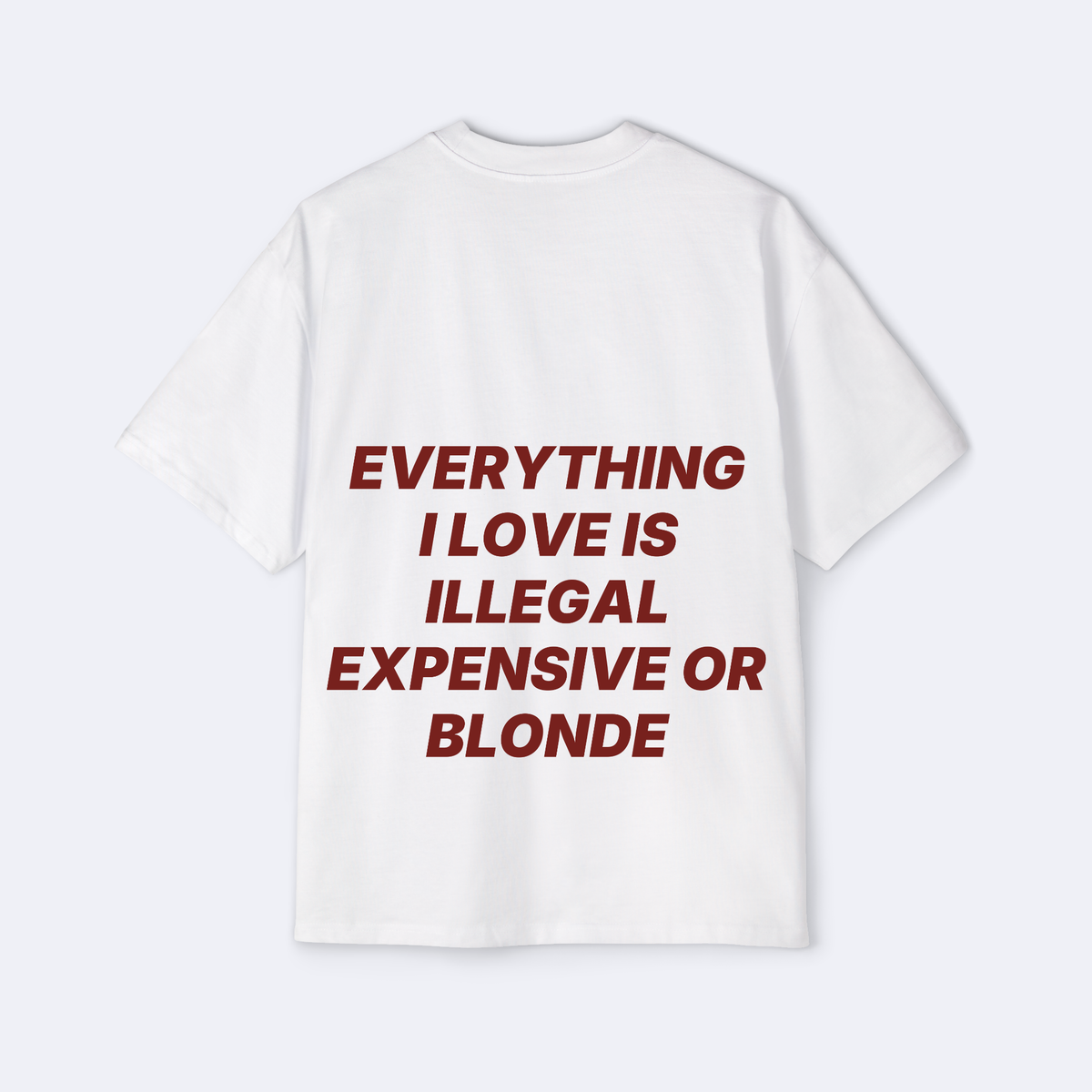 Everything I Love Is Illegal Oversized Tee