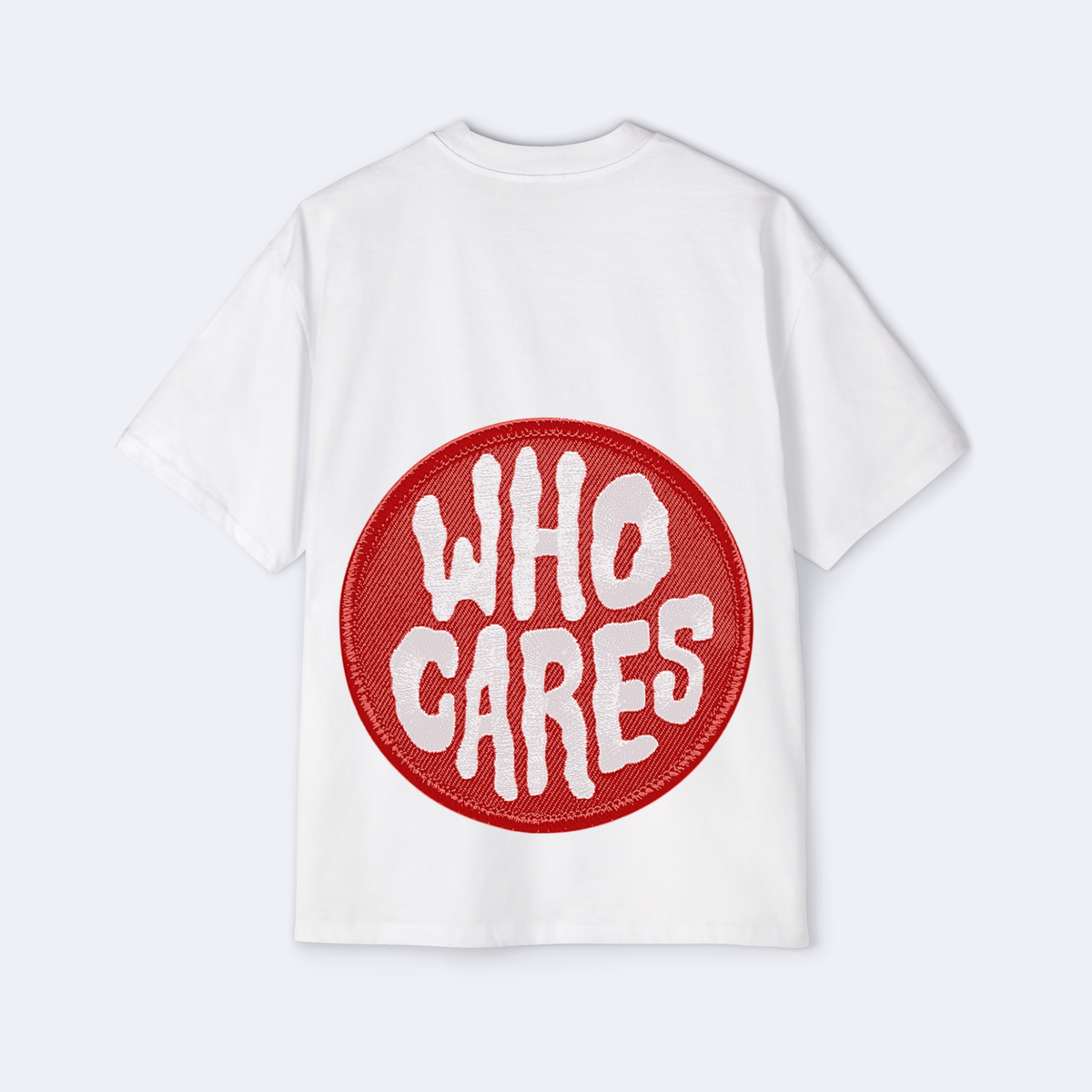 Who Cares Patch Oversized Tee